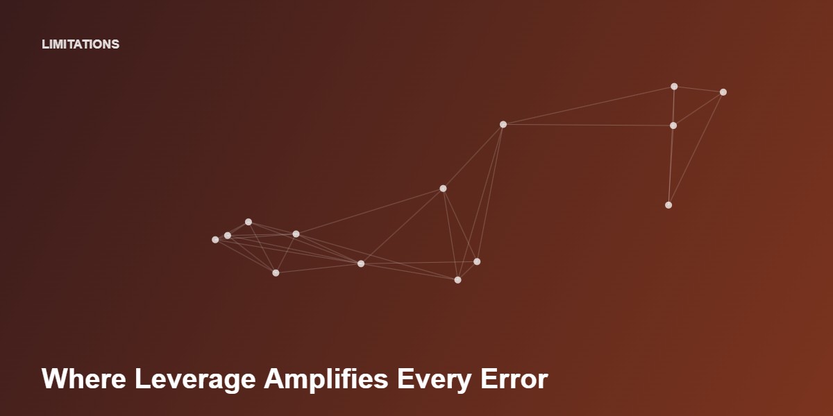 Where AI falls short: leverage amplifies every error