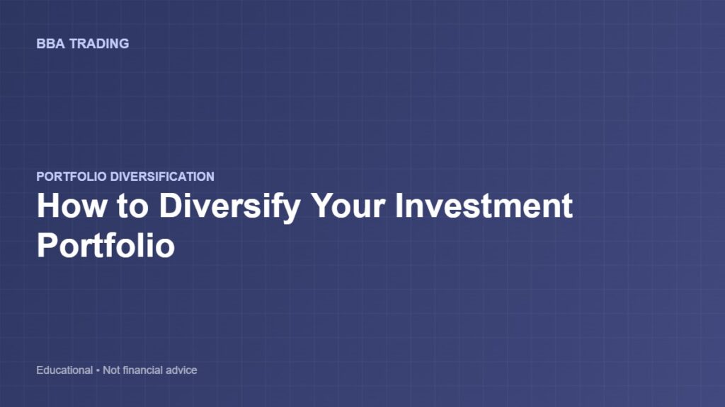 How to diversify your investment portfolio