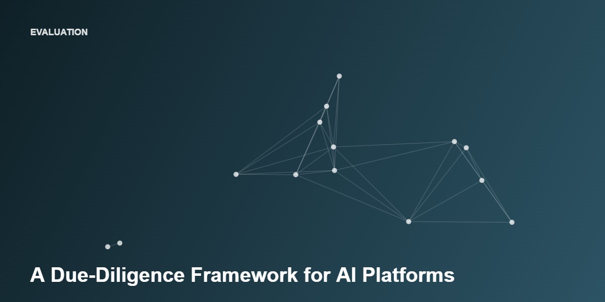 A due-diligence evaluation framework for AI trading platforms