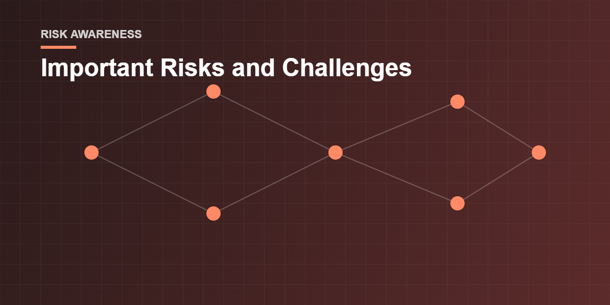 Illustration of important risks and challenges of AI trading platforms